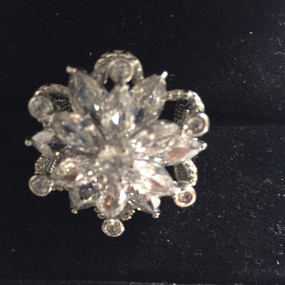 Stamped S925( SILVER  RING )Marquise sapphires 7 - Picture 5 of 6